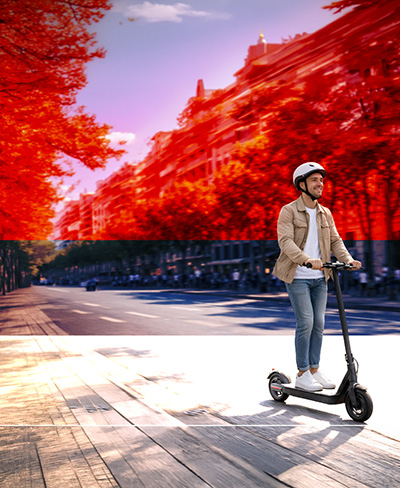 Noleggia un monopattinoper qualche ora o per una giornata intera 